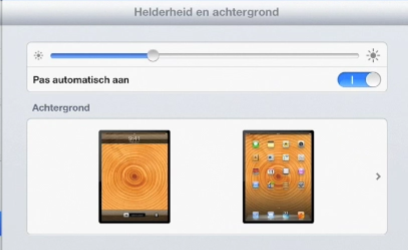 iPad les 6: Helderheid en achtergrond van de iPad!